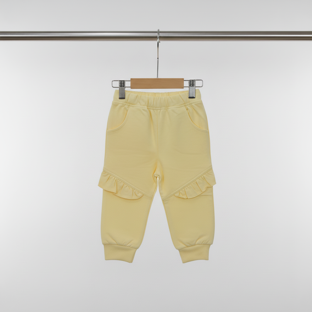 Baby Girls Yellow Bow Tracksuit Set