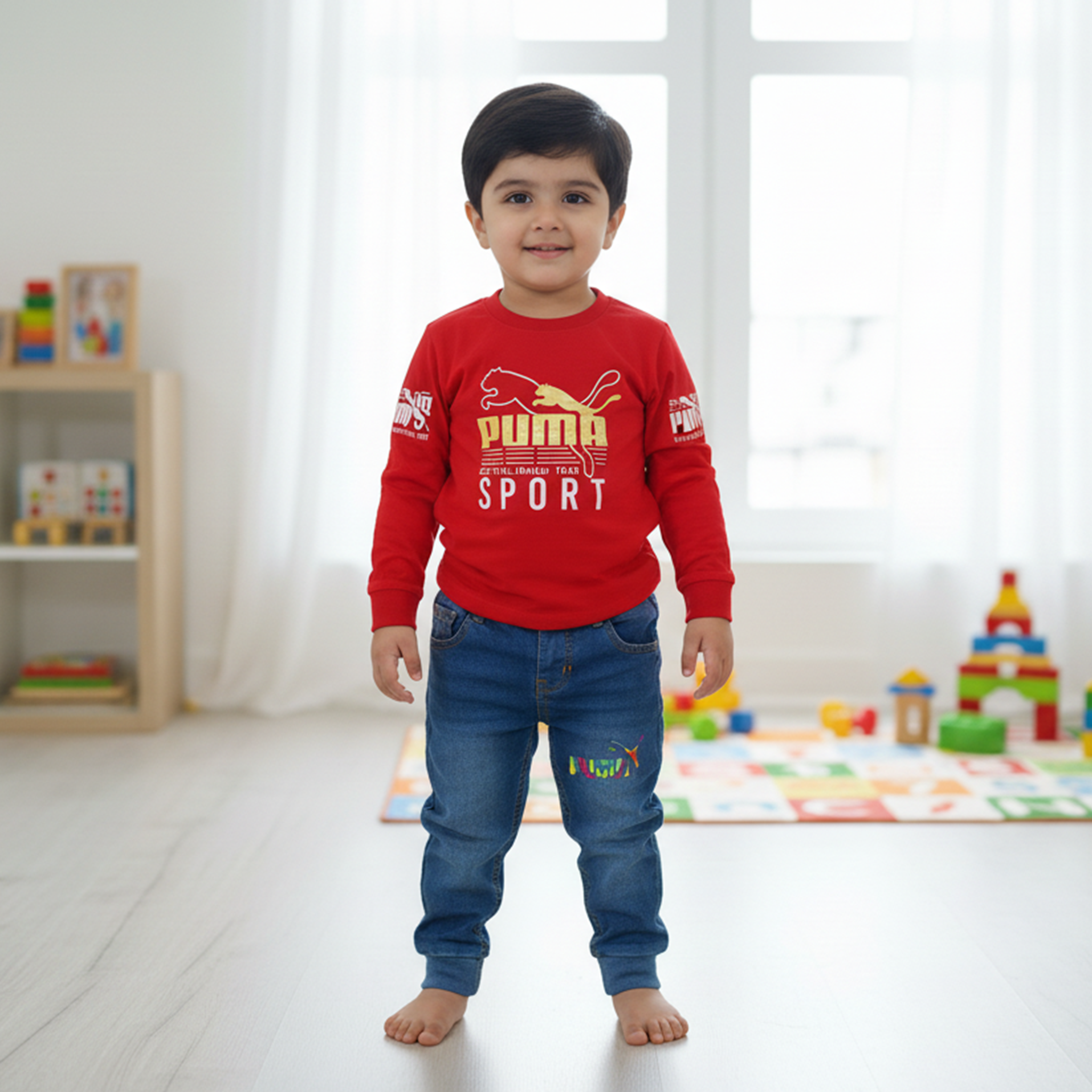 PUMA Kids Sport Outfit Set - Red