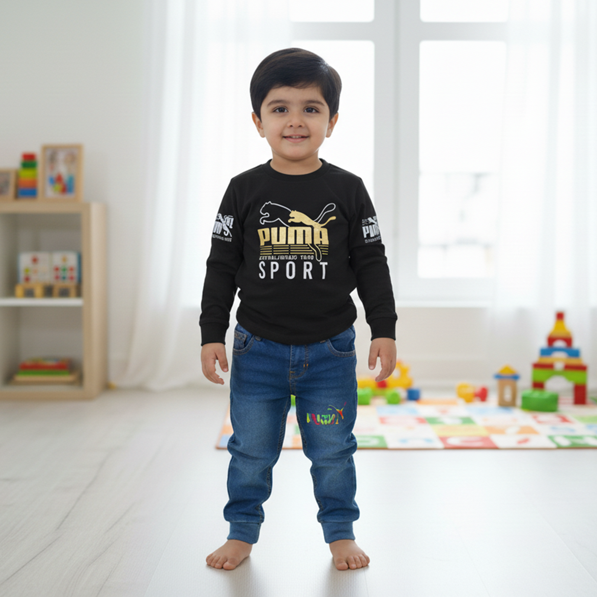 PUMA Kids Sport Outfit Set - Navy