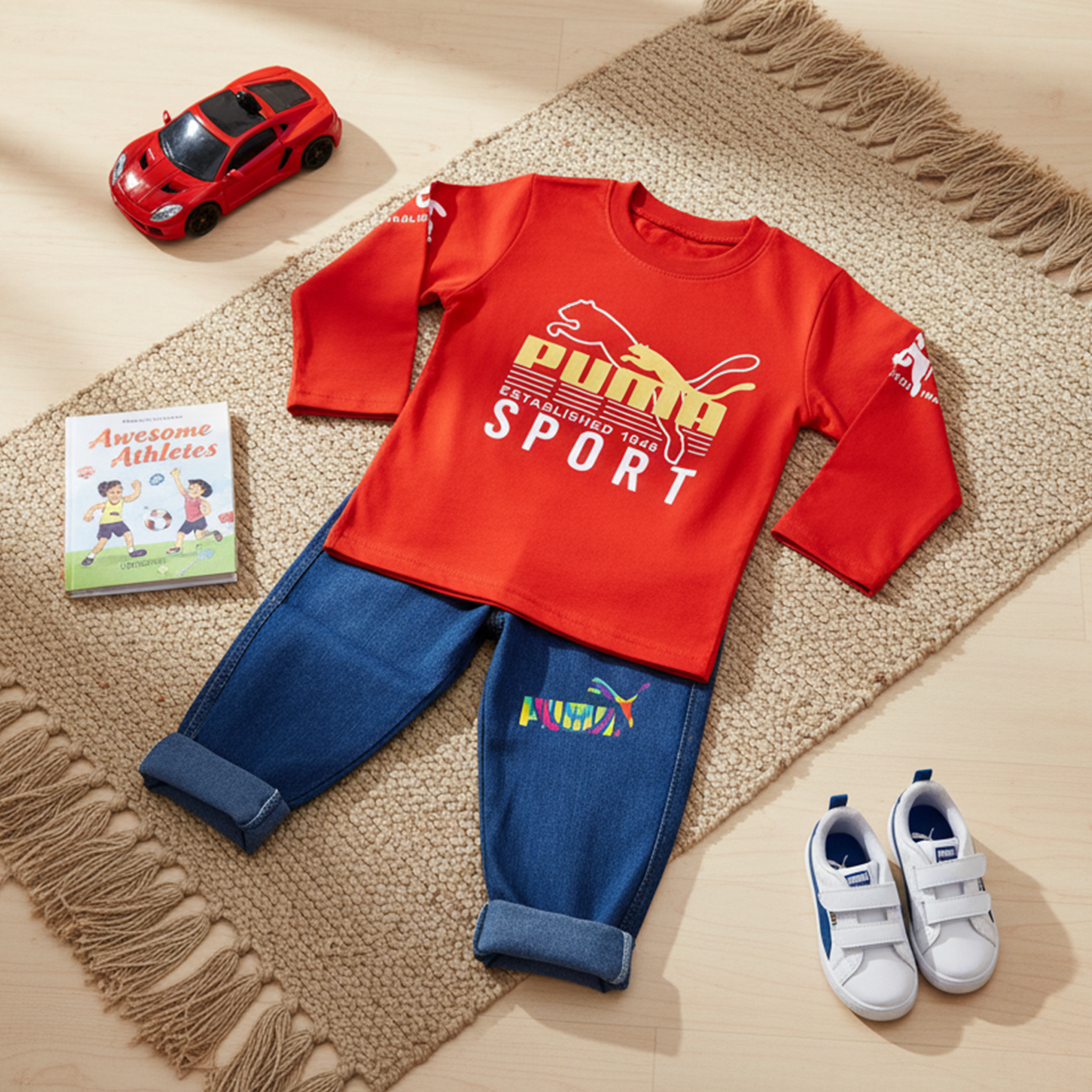 PUMA Kids Sport Outfit Set - Red