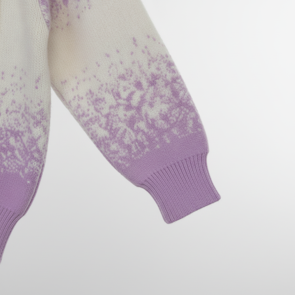 Kids Lavender Ombre “I Love U” Sweater