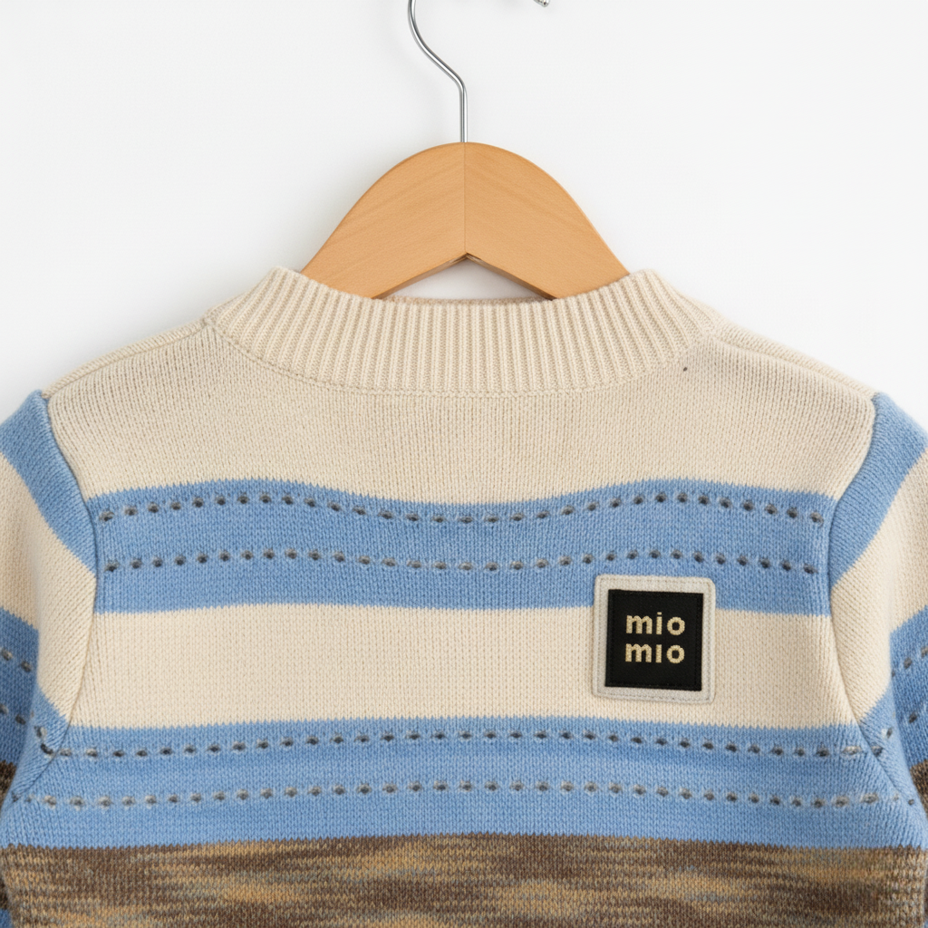 Kids Stripe Crewneck Sweater