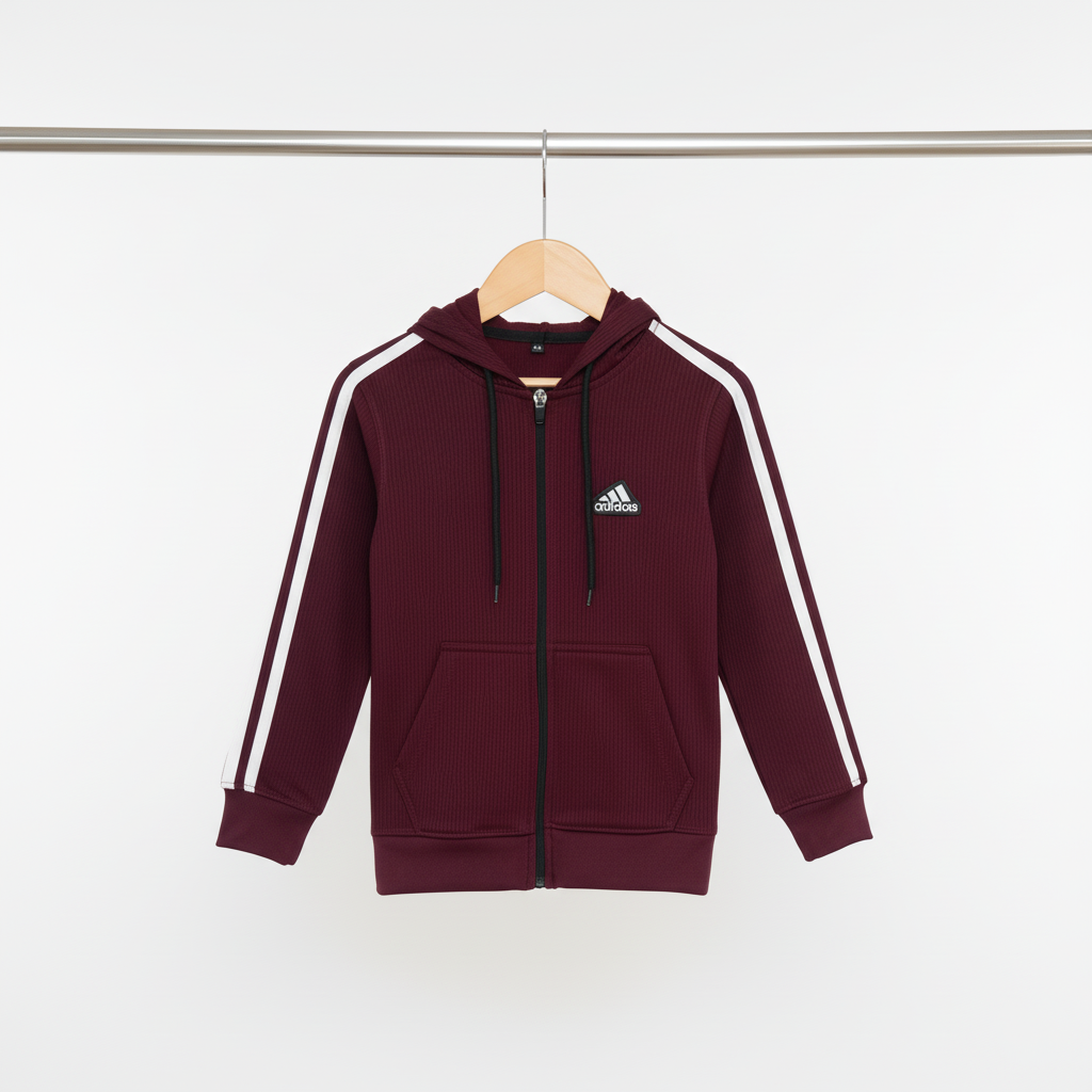Kids Burgundy 2‑Piece Track Suit