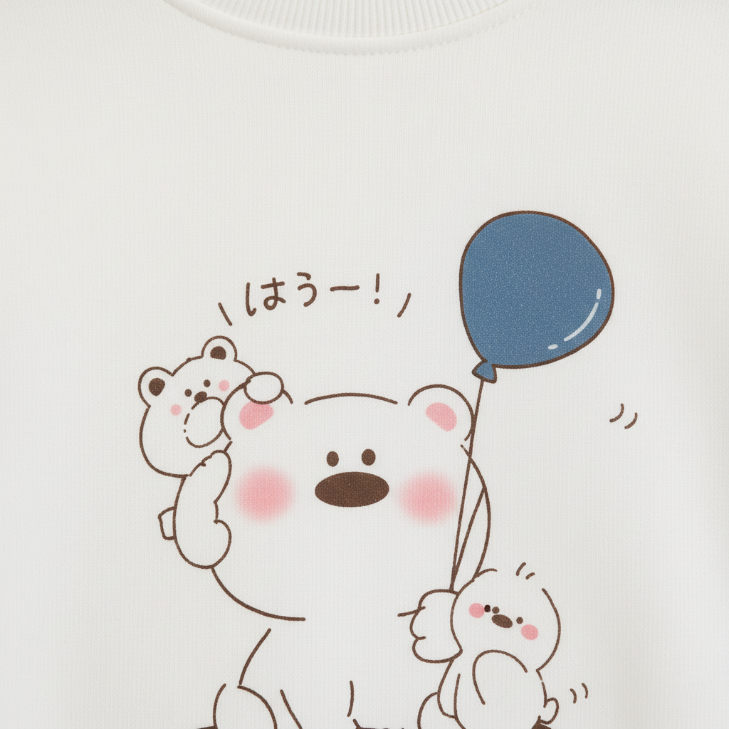 Kids 3‑Piece Bear Outfit Set – Snap Jacket