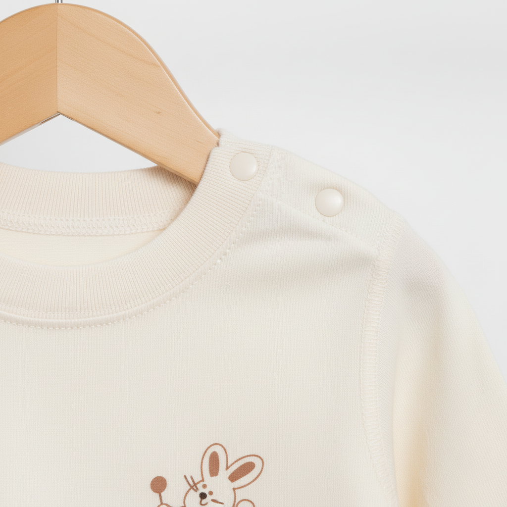 Baby Beige Bunny Romper Set – 2‑Piece