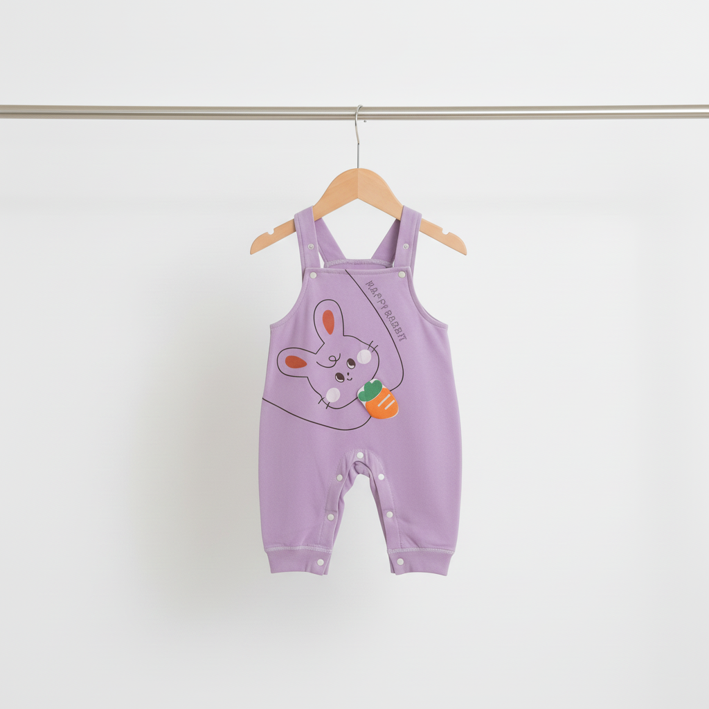 Baby Purple Bunny Romper Set – 2‑Piece